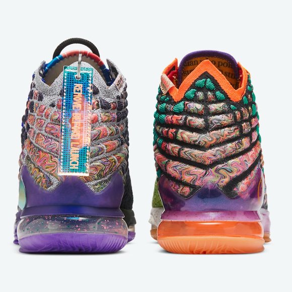 Nike Mens Lebron XVII 17 WTW 'What The' Basketball - Picture 3 of 8